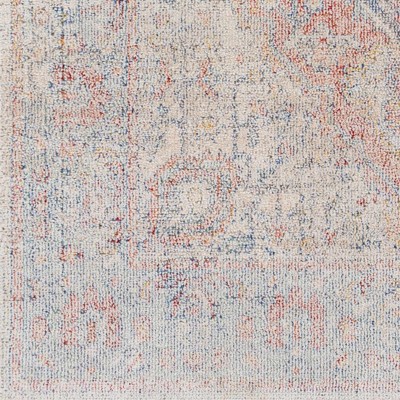 ivory, light blue, pale blue, red, pale pink, navy