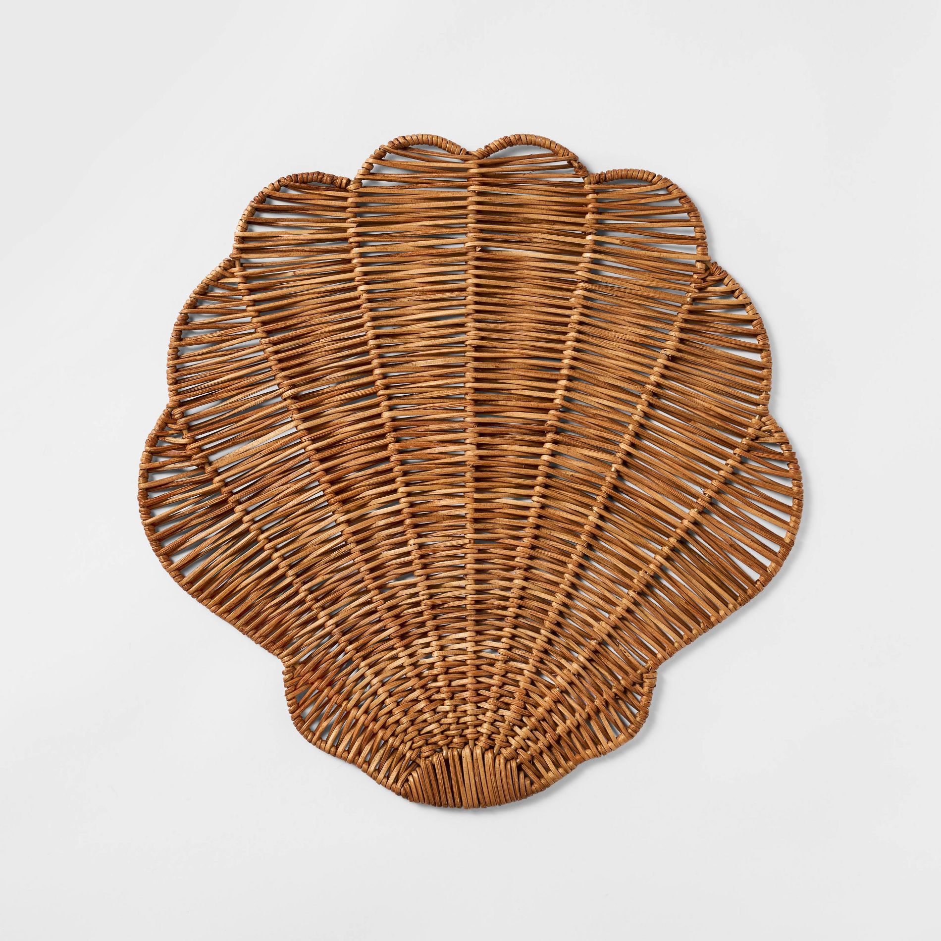 Woven Rattan Shell Charger - Threshold™ designed with Studio McGee