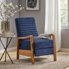 Push-Back Club Recliner with Wood Frame - 4 of 4