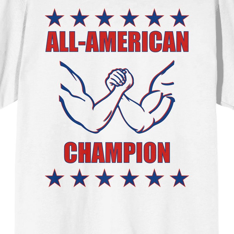 Americana All-American Champion Men's White T-Shirt, 2 of 4