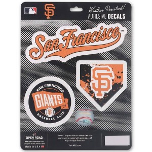 MLB San Francisco Giants Sticker Decal - 3pk - 1 of 4