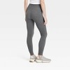 Women's High Waisted Cotton Seamless Fleece Lined Leggings - A New Day™ - image 2 of 2