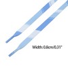 INSPIRE CHIC Splicing Printing Flat Fun Color Pattern Shoelaces for Sneakers Athletic Running Shoes 1 Pair - 3 of 4