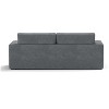 83" Modern Sofa Couches for Living Room, 3 Seater Sofa with Detachable Cover & double cushioning, Haze - 4 of 4