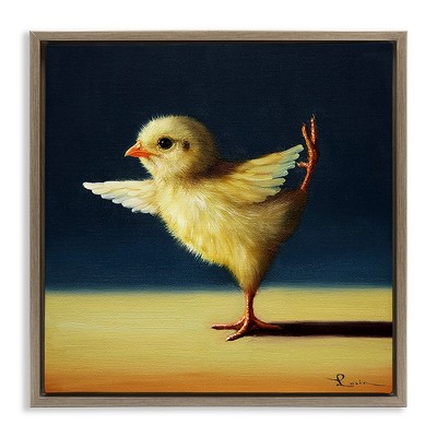Stupell Industries Yoga Chicks Funny Animal Painting, 18" x 18"