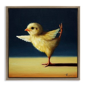 Stupell Industries Yoga Chicks Funny Animal Painting, 18" x 18" - 1 of 4