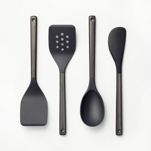 4pc Stainless Steel/Nylon Kitchen Utensil Set - Figmint™ - 1 of 4
