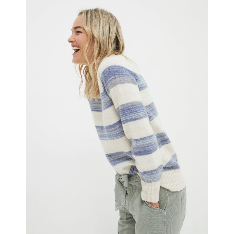 Fatface Women's Denim Ombre Stripe Sweater, 3 of 6