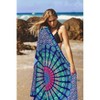 LA LEELA Women's Cover up Wrap Swimwear Sarong Wraps One Size Mandala Blue - 2 of 4