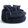 Aukfa 55" Oversized Round Chaise Lounge Chair, Modern Circle/Cloud Sofa Bed, Bean Bag Chair For Living Room - 3 of 4
