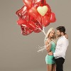 4E's Novelty 36 Pack Latex Heart Shaped Balloons 10" With Ribbon - Pink White Red Heart Balloons, Valentines Day Balloons - 3 of 3