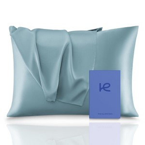 Kickoff 100% Organic Mulberry Soft Silk Pillowcase, Hidden Zipper, Highest 6A+ Grade 22 Momme Cooling For Hair & Skin, Hypoallergenic, Pillow Cover - 1 of 4