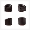 Set of 2 Jessie 30.5" Wide Modern Swivel Barrel Faux Leather Chair with Solid Wood Base|ARTFUL LIVING DESIGN - 3 of 4