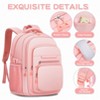 Generic Kids Backpack for Girls School Backpack with Lunch Box 3Pcs Set Pencil Case Bookbag - 4 of 4