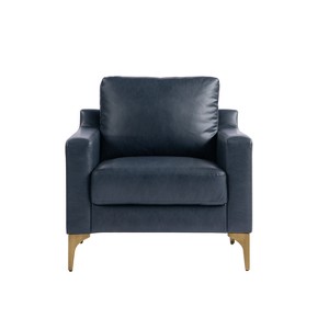 Serta Fuller Chair Navy Vegan Leather - 1 of 4