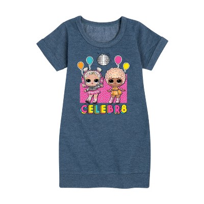 - LOL Surprise! - Celebr8 Graphic Short Sleeve Fleece Dress