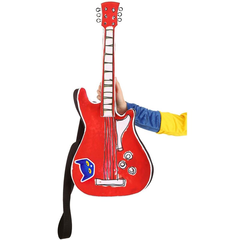 HalloweenCostumes.com    Pete the Cat Guitar Accessory, Black/White/Red, 1 of 7