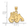 Black Bow Jewelry 14k Yellow Gold California State Fresno Bulldogs NCAA Small Pendant - 2 of 3