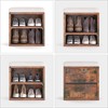 ACEPANO 15 in. W Compact Shoe Cabinet with Seat & Storage for Entryway-Brown - 4 of 4