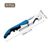 Unique Bargains Double Hinged Wine Bottle Openers with Foil Cutter 6 Pcs - 2 of 4