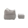 CAVINAS Bean Bag Chair for Adults and Kids, Durable Comfort Lounger High Back Bean Bag Chair Couch with Footstool, Indoor & Outdoor - 4 of 4