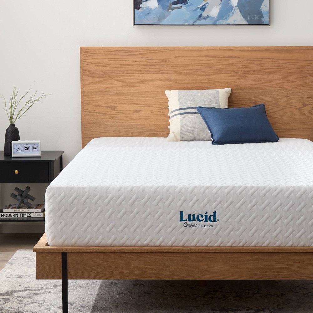 Photos - Mattress Lucid Comfort Collection Plush 14" Memory Foam  - Queen