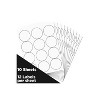 JAM Paper Circle Round Label Sticker Seals 2.5 Dia. White 120/Pack (2147615066) - 4 of 4