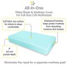 BreathableBaby All-in-One Fitted Sheet & Waterproof Cover, For 52" x 28" Crib Mattress (2-Pack), Aqua - 3 of 4