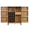 LOVMOR 42.5" Modern Home Bar Cabinet Carved Wine Cabinet with Storage - 4 of 4
