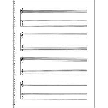Sheet Music Paper: Standard Music Manuscript Paper, Blank Sheet Music  Notebook, 12 Staffs/Staves Per Page, 8.5 x 11, Soft Cover, 200 Pages