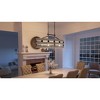 Urban Ambiance Luxury Modern Farmhouse Chandelier,  17"H x 38-1/2"W,  Charcoal Finish, UHP2476 - 2 of 4