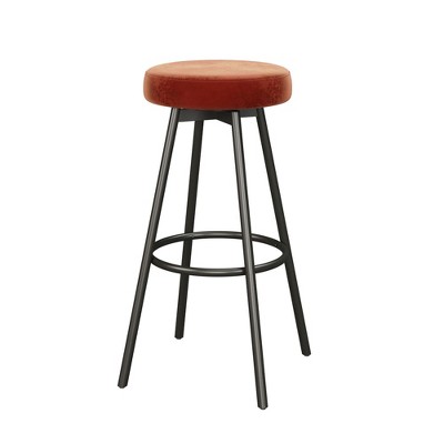 NicBex Dining Chairs Upholstered Chair Faux Velvet Bar Stool for Dining Table with Metal Base Suitable for Kitchen, Home Bar
