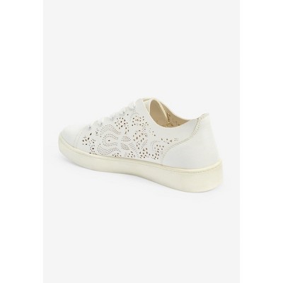 Женские кроссовки Comfortview The Leanna Sneaker - 8 W, White (Wide Widths Available) — фото 3