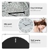 Sparkly Wall Clock Mirror Crushed Diamond Silver Crushed Crystal Filled 24x24 in - 3 of 4