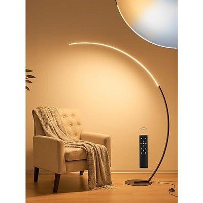 Arc Floor Lamp 65" Modern Standing Lamp with Remote