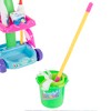 Toy Time Kids' Pretend Cleaning Set – Play Housekeeping and Janitor Accessories Cart With Broom, Mop, and Dustpan - image 4 of 4