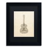 Trademark Fine Art -Michael Tompsett 'Acoustic Guitar Old Sheet Music' Matted Framed Art - 2 of 4