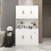 NicBex 70.87 Inch Tall Kitchen Pantry Storage Cabinet with 6 Doors,1 Drawer and Adjustable Shelves for Dining Room,Bathroom,Kitchen - 2 of 4