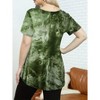 Women Plus Size V-Neck Tunic Tops Loose T Shirt with Pocket - 3 of 4