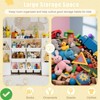 Kids Toy Storage Organizer w/ 8 Multi-Color Removable Bins Kid Bookshelf and Toy Storage w/2 Storage Cubbies - 4 of 4