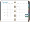 HARDCOVER 2026 Planner, 5.5"x8": 14 Months (Nov 2025-Dec 2026), Daily/Weekly/Monthly,  Bookmark, Pocket Folder w Sticky Notes (Black Gold Numbers) - 4 of 4