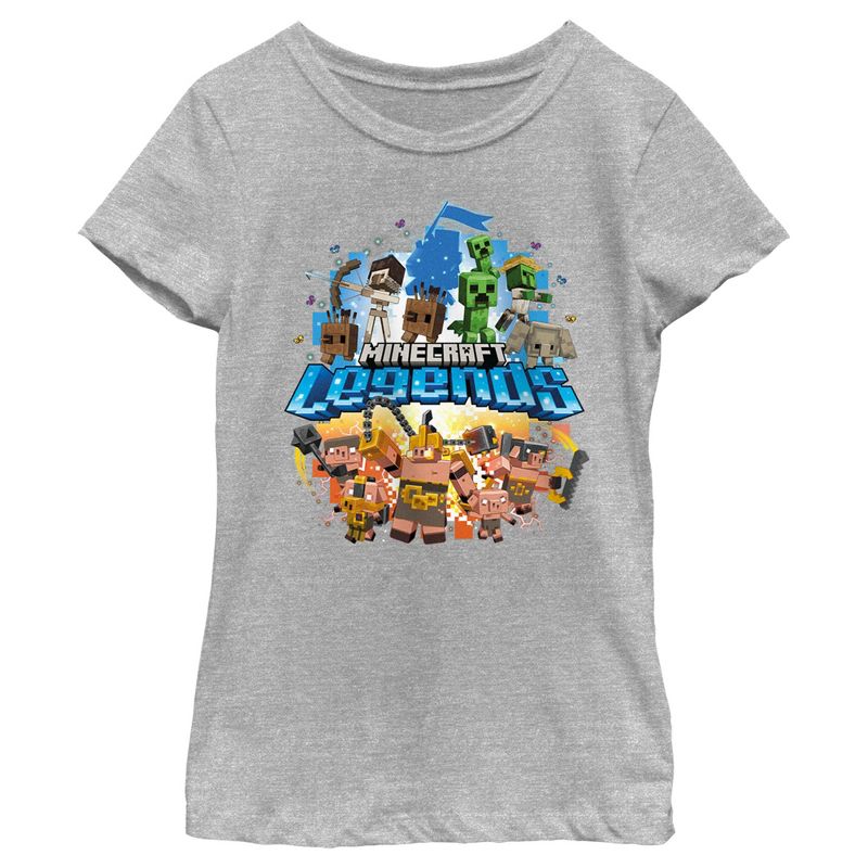 Girl's Minecraft Legends Poster T-Shirt, 1 of 6