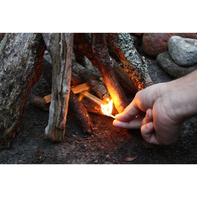 Better Wood Products Fatwood All Natural Waterproof Fire Logs, Indoor/Outdoor Wood Fire Starter Sticks for Barbecue, Fireplace & Camping, 50 Pounds, 6 of 8