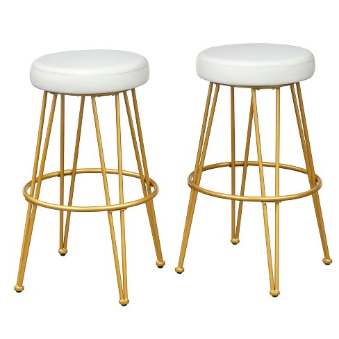 Gold metal counter stools hot sale