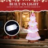 7.2FT Christmas Inflatable Decoration, Inflatable Pink Christmas Tree Blow Up Yard Decorations for Holiday Party Front Yard Lawn Garden Decor - 2 of 4