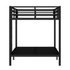 Metal Full XL over Full XL Bunk Bed for Teens and Adults,Space-Saving/Noise Reduced/No Box Spring Needed, Black - 4 of 4
