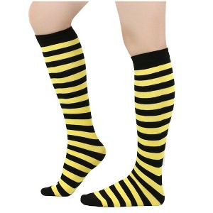 Striped Pattern Knee High Socks (Tube Socks) from the Sock Panda (Women's Sizes, Adult Medium) - 1 of 3