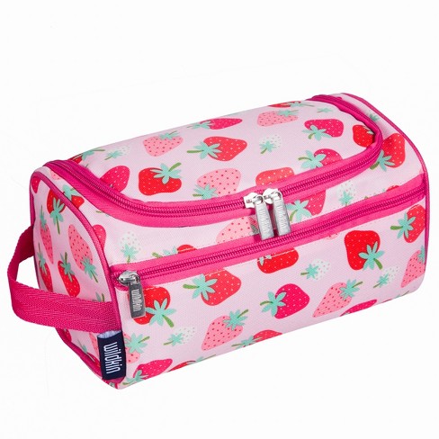 Strawberry Patch Toiletry Bag Pink