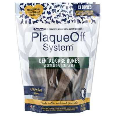 ProDen PlaqueOff System™, Dental Care Bones, For Dogs, Vegetable Fusion, 13 Bones, 17 oz (482 g)