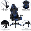 Emma and Oliver Gaming Bundle-Desk, Cup Holder/Headphone Hook & Blue Reclining Chair - 4 of 4
